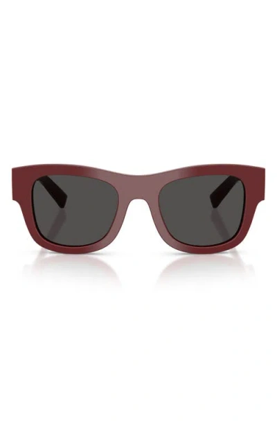 Dolce & Gabbana Dolce&gabbana 50mm Square Sunglasses In Burgundy