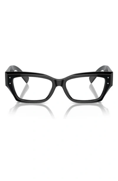 DOLCE & GABBANA DOLCE&GABBANA 51MM RECTANGULAR READING GLASSES