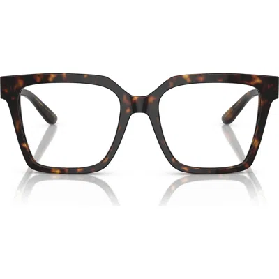 Dolce & Gabbana Dolce&gabbana 51mm Square Optical Glasses In Brown