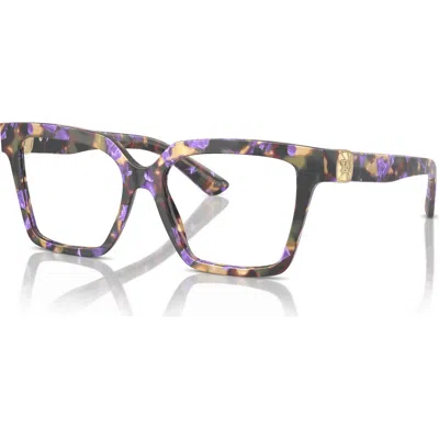 Dolce & Gabbana Dolce&gabbana 51mm Square Optical Glasses In Purple