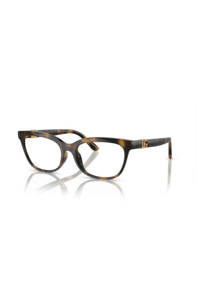 Dolce & Gabbana Dolce&gabbana 52mm Butterfly Optical Glasses In Multi