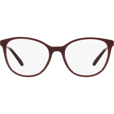 Dolce & Gabbana Dolce&gabbana 52mm Butterfly Optical Glasses In Burgundy