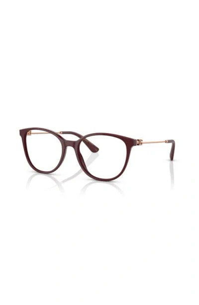 Dolce & Gabbana Dolce&gabbana 52mm Butterfly Optical Glasses In Multi