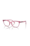 Dolce & Gabbana Dolce&gabbana 52mm Butterfly Optical Glasses In Pink