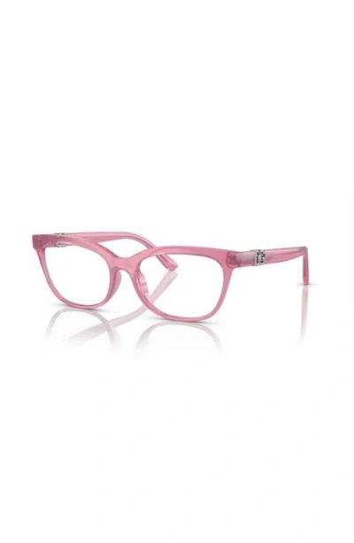 Dolce & Gabbana Dolce&gabbana 52mm Butterfly Optical Glasses In Pink