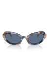 Dolce & Gabbana Dolce&gabbana 52mm Butterfly Sunglasses In Havana Blue
