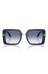 Dolce & Gabbana Dolce&gabbana 52mm Gradient Square Sunglasses In Blue