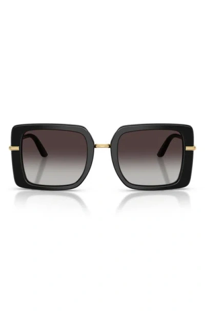 DOLCE & GABBANA DOLCE&GABBANA 52MM GRADIENT SQUARE SUNGLASSES