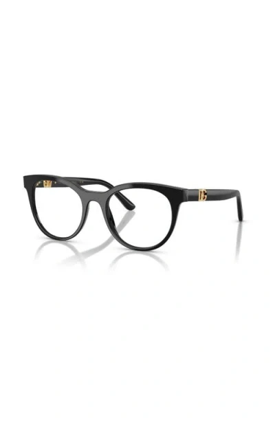 Dolce & Gabbana Dolce&gabbana 52mm Phantos Optical Glasses In Black