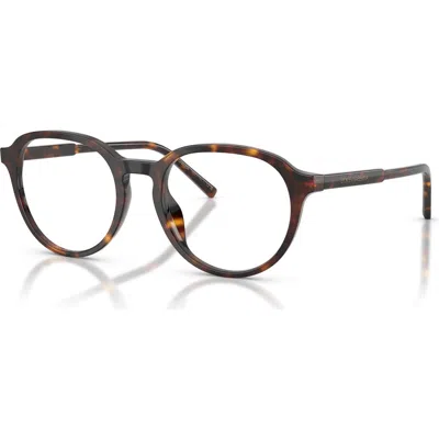 Dolce & Gabbana Dolce&gabbana 52mm Phantos Optical Glasses In Brown