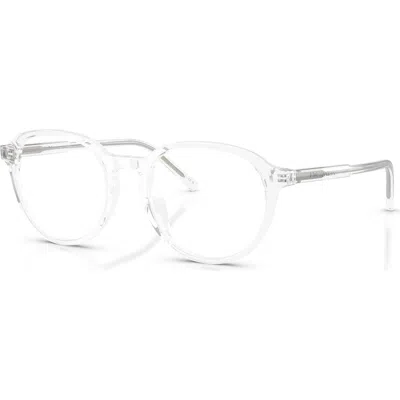 Dolce & Gabbana Dolce&gabbana 52mm Phantos Optical Glasses In Transparent