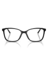 Dolce & Gabbana Dolce&gabbana 52mm Rectangular Optical Glasses In Black