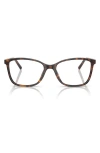 Dolce & Gabbana Dolce&gabbana 52mm Rectangular Optical Glasses In Brown