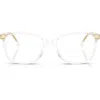 Dolce & Gabbana Dolce&gabbana 52mm Rectangular Optical Glasses In Transparent