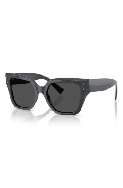 Dolce & Gabbana Dolce&gabbana 52mm Square Sunglasses In Grey