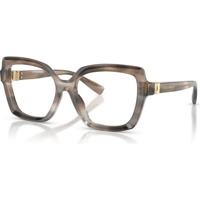 DOLCE & GABBANA DOLCE&GABBANA 53MM BUTTERFLY OPTICAL GLASSES