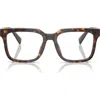 Dolce & Gabbana Dolce&gabbana 53mm Polarized Square Optical Glasses In Havana