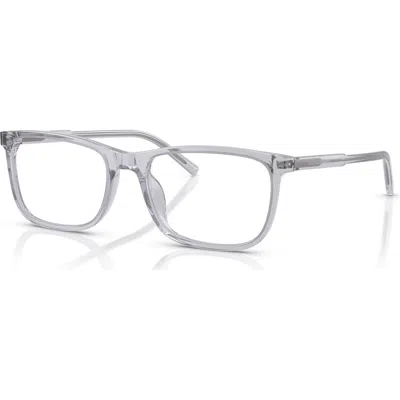Dolce & Gabbana Dolce&gabbana 53mm Rectangle Optical Glasses In Gray