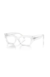 Dolce & Gabbana Dolce&gabbana 53mm Rectangle Optical Glasses In White
