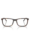 Dolce & Gabbana Dolce&gabbana 53mm Rectangular Optical Glasses In Brown