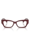 Dolce & Gabbana Dolce&gabbana 53mm Rectangular Reading Glasses In Bordeaux