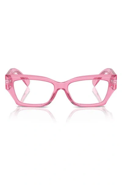 DOLCE & GABBANA DOLCE&GABBANA 53MM RECTANGULAR READING GLASSES