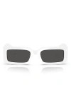 Dolce & Gabbana Womens White Dg6187 Rectangle-frame Injected Sunglasses In White
