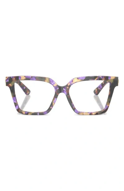Dolce & Gabbana Dolce&gabbana 53mm Square Optical Glasses In Purple