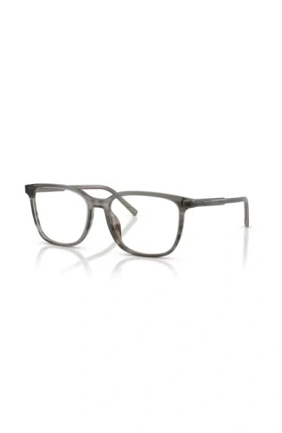Dolce & Gabbana Dolce&gabbana 53mm Square Optical Glasses In Gray