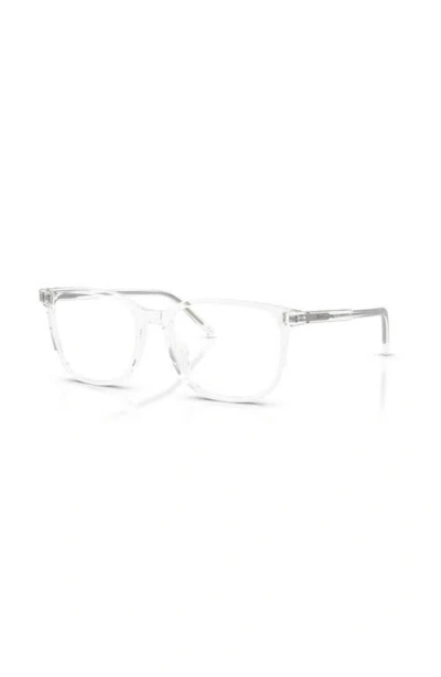 Dolce & Gabbana Dolce&gabbana 53mm Square Optical Glasses In Transparent