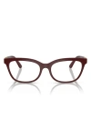 Dolce & Gabbana Dolce&gabbana 54mm Butterfly Optical Glasses In Burgundy