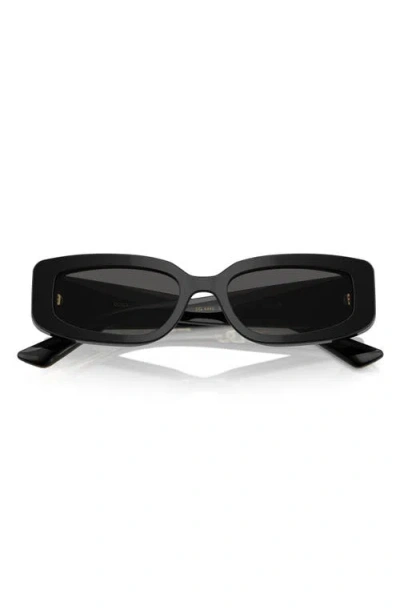 Dolce & Gabbana Dolce&gabbana 54mm Cat Eye Sunglasses In Black