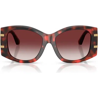 DOLCE & GABBANA DOLCE&GABBANA 54MM GRADIENT BUTTERFLY SUNGLASSES