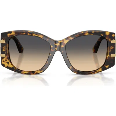 DOLCE & GABBANA DOLCE&GABBANA 54MM GRADIENT BUTTERFLY SUNGLASSES