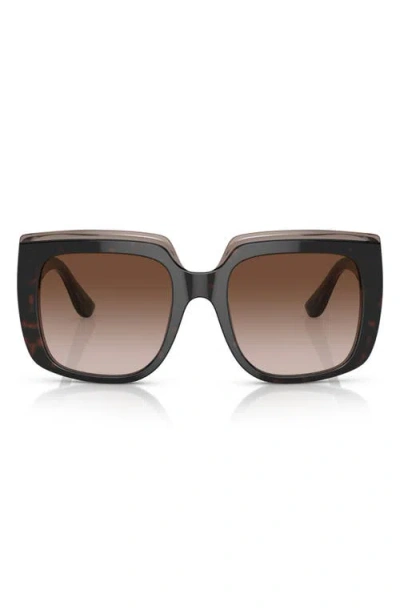 DOLCE & GABBANA DOLCE&GABBANA 54MM GRADIENT SQUARE SUNGLASSES