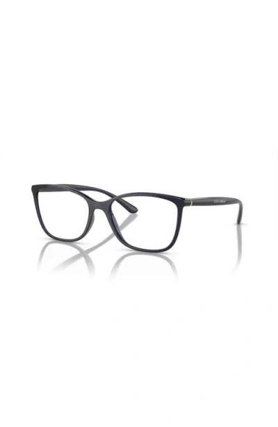 Dolce & Gabbana Dolce&gabbana 54mm Rectangle Optical Glasses In Blue