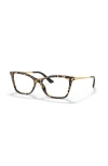 Dolce & Gabbana Dolce&gabbana 54mm Rectangle Optical Glasses In Brown