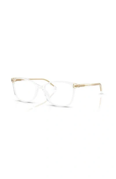 Dolce & Gabbana Dolce&gabbana 54mm Rectangle Optical Glasses In Gold