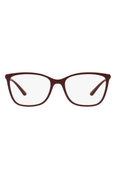 Dolce & Gabbana Dolce&gabbana 54mm Rectangular Optical Glasses In Brown
