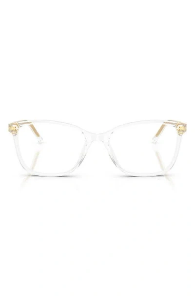 Dolce & Gabbana Dolce&gabbana 54mm Rectangular Optical Glasses In Transparent