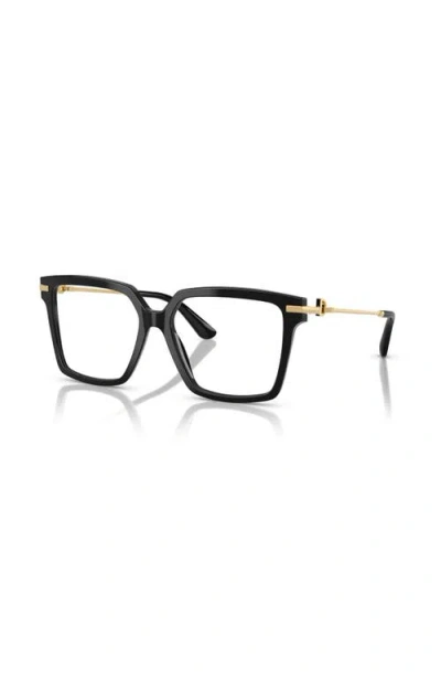 Dolce & Gabbana Dolce&gabbana 54mm Square Optical Glasses In Black