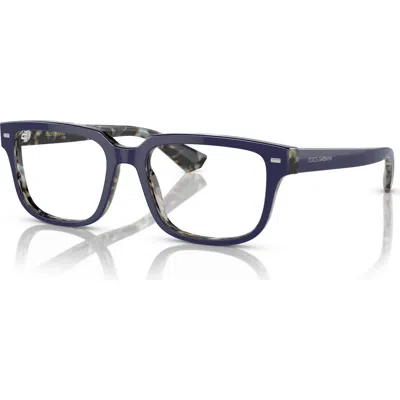 Dolce & Gabbana Dolce&gabbana 54mm Square Optical Glasses In Blue