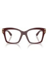 Dolce & Gabbana Dolce&gabbana 54mm Square Optical Glasses In Bordeaux