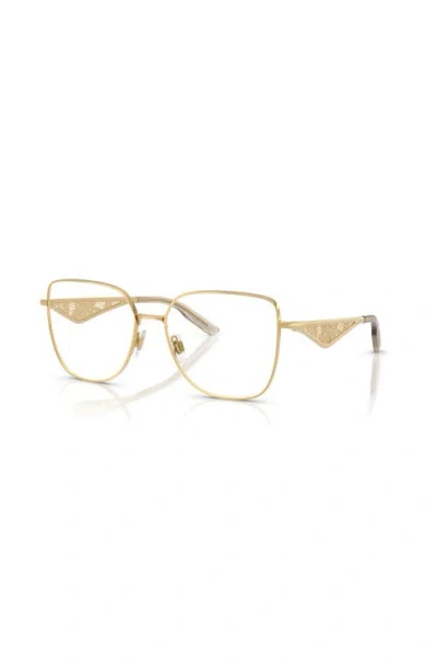 Dolce & Gabbana Dolce&gabbana 54mm Square Optical Glasses In Blue