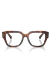 Dolce & Gabbana Dolce&gabbana 54mm Square Optical Glasses In Red Havana