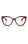 Dolce & Gabbana Dolce&gabbana 55mm Butterfly Optical Glasses In Bordeaux/demo Lens