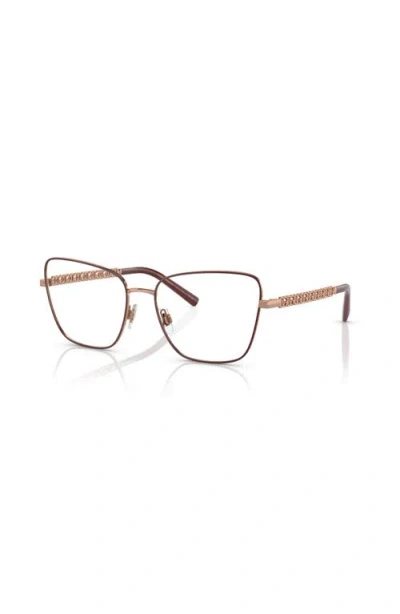 Dolce & Gabbana Dolce&gabbana 55mm Butterfly Optical Glasses In Multi