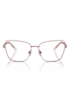 Dolce & Gabbana Dolce&gabbana 55mm Butterfly Optical Glasses In Rose