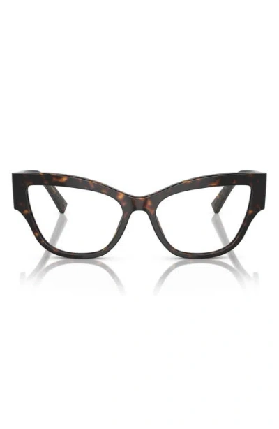 Dolce & Gabbana Dolce&gabbana 55mm Cat Eye Optical Glasses In Multi