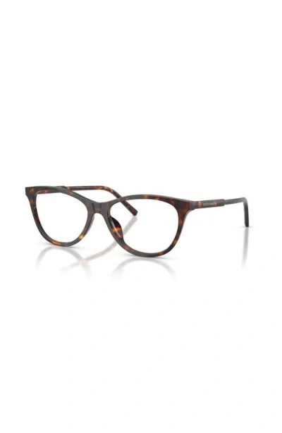 Dolce & Gabbana Dolce&gabbana 55mm Cat Eye Optical Glasses In Neutral